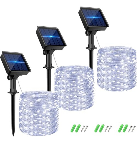 Cadena De Luces Solares Al Aire Libre 2pack 240led Tota...