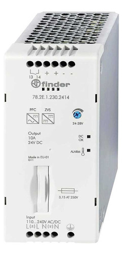 Fuente Conmutada Riel 24 V Dc 10a 240w Finder 782e12302414