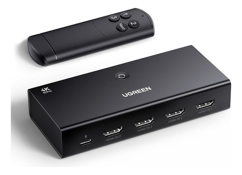 Ugreen Hdmi Switch 4k@60hz, Divisor Hdmi 3 En 1 Out Soporte