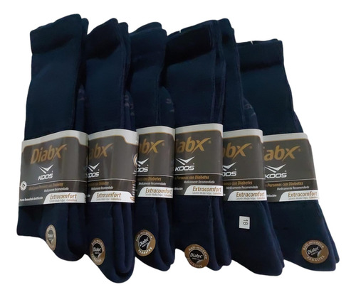 Koos Calcetín Diabetico Caballero 1/2 Felpa 6 Pares