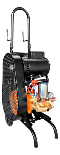 Lavadora de alta pressão Bortoloto Eletro Bomba 22L 2CV CARRINHO 20 METROS preto e laranja de 2cv com 580psi de pressão máxima 127V/220V
