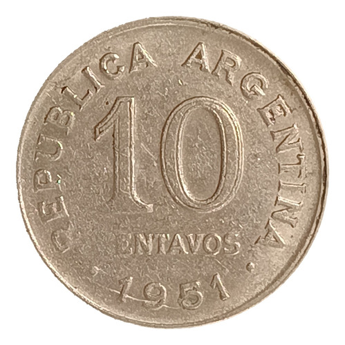 Argentina 10 Centavos 1951 Excelente Cj 237