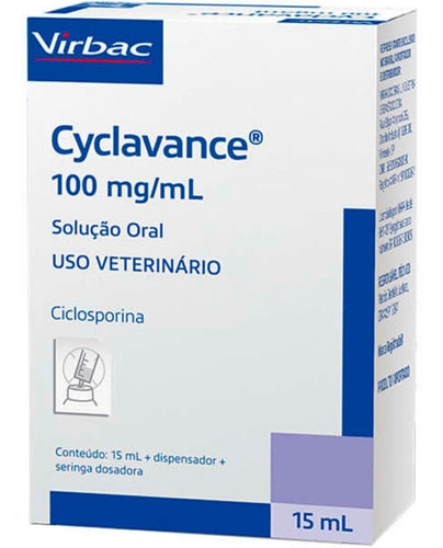 Cyclavance 15 Ml - Virbac Dermatite Para Cães 
