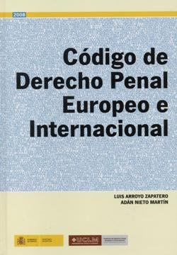 Libro Cã³digo De Derecho Penal Europeo E Internacional - ...