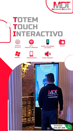 Totem Touch Pantalla Interactiva Venta Alquiler