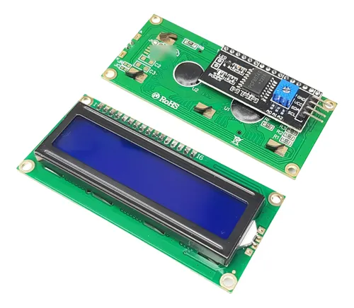Lcd I2c 16x2 Fondo Azul Para Arduino Raspberry Pi 2 Piezas | Cuotas sin ...