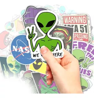Stickers Cartela Adesivo Aliens You Planet Is Next Notebook