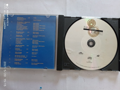 Juan Gabriel Cd Con Banda El Recodo (Usado)