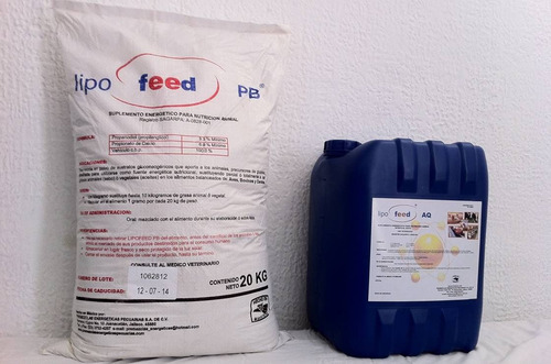 Lipofeed Sustituto De Grasa Precursor Vacas Ganado 20kg (Usado)