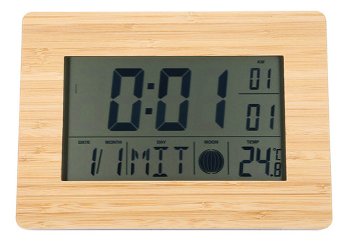 Despertador De Pared Digital Lcd Con Mesa De Termómetro De R