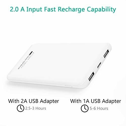 Salidas Usb Triples Super Slim Bank Thin, 5000mah Mi...