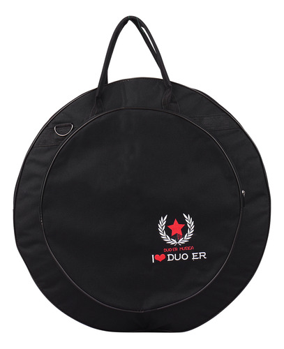 Gig Bag, Con Correa Para Platillos, Negra, Mochila De Hombro