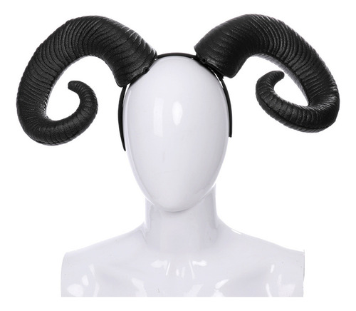 Diadema De Halloween Con Cuernos De Oveja Y Cuernos De Diabl