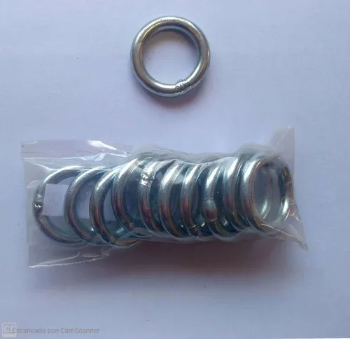 Argollas De Hierro Zincadas 6 X 55mm (10 Unidades)-agrodf
