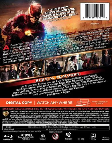 The Flash - Temporada 3 En Blu-ray Original