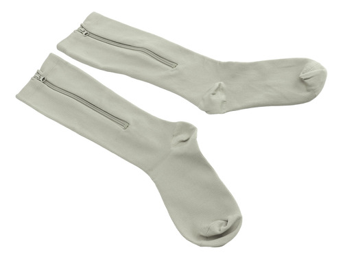 Calcetines De Compresión Con Cremallera Para Mujer, 1 Par, 1