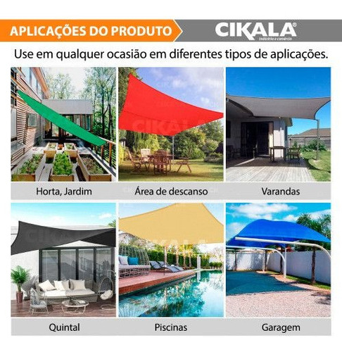 Toldo Super Sombra Shade Retangular Cinza 4x2 Mts