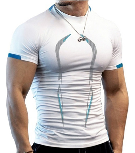 Camiseta Deportiva De Gimnasio Para Hombre, Secado Rápido