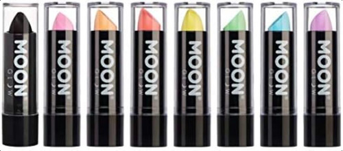 Moon Glow - Lápiz Labial Uv Neón Con Luz Negra, Juego De 8 C