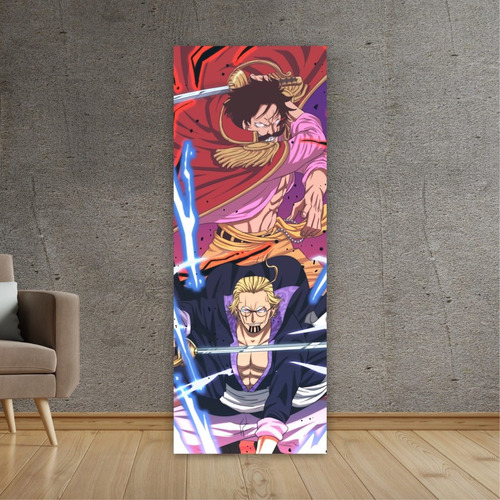 Imagen 5 de 8 de Cuadro Grande De Anime One Piece Roger Y Rayleigh - Animeras