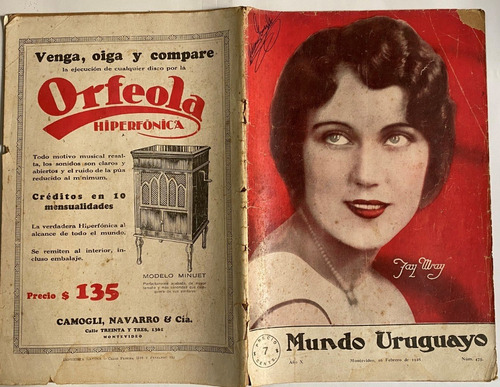 Mundo Uruguayo Nº 475 , 1928, Regatas Deportes Mv