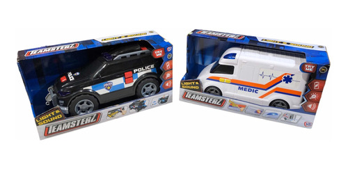 Combo Vehiculos De Rescate Gigantes 35 Cm 