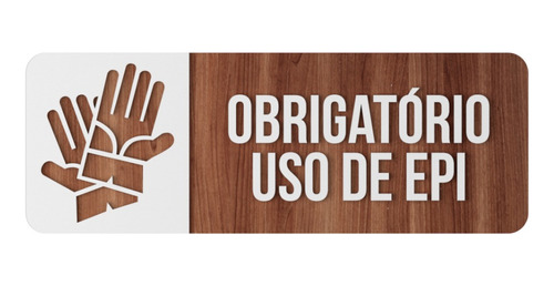 Placa Obrigatório Uso Epi Consultório Restaurante Empresa