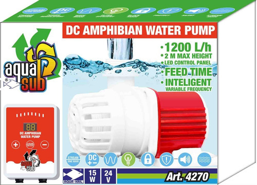 Bomba De Agua Sumergible Acuario Fuente Estanque Muro 2m