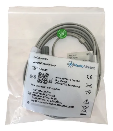 Extension Sensor Oximetria Spo2 Monitores Mindray Mec