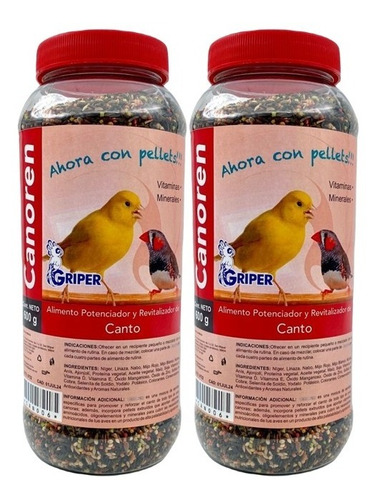 Alimento-complemento Para Canarios De Canto Canoren 600 G X2