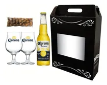 Comprar Cerveza Corona 330 Ml + 2 Copas Corona + Mani - Perez Tienda