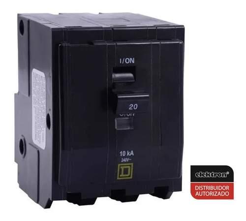 Imagen 2 de 3 de Pastilla Interruptor Termomagnético Qo320 3polo20a Schneider