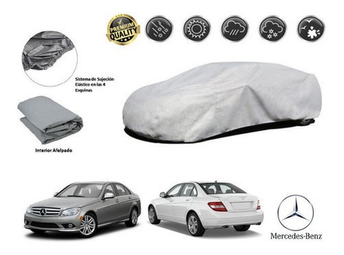 Funda Car Cover Afelpada Mercedes Benz C200 1.8l T 2012-2014
