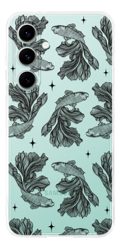 Funda Para Galaxy Pez Beta Patrón Antigolpes Case Anticaidas
