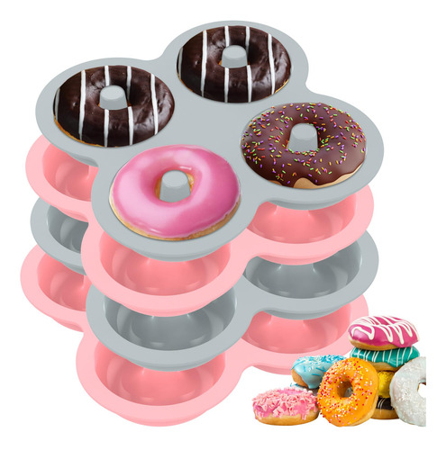 Molde Para Donas De Silicona Paquete De 4 Molde