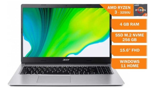 Imagen 2 de 10 de Notebook Acer Aspire 3 A315-23-r1gx Ryzen 3 3250u 4gb 256gb