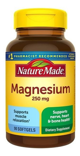 Nature Made Magnesio Magnesium 250mg Sabor N/a