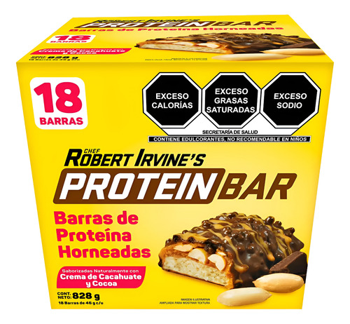 Barras De Proteína Horneadas 18 De 46g Chef Robert Irvine S