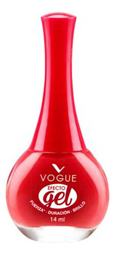 Esmalte de uñas color Vogue Efecto Gel Efecto Gel de 14mL de 1 unidades color Valentia