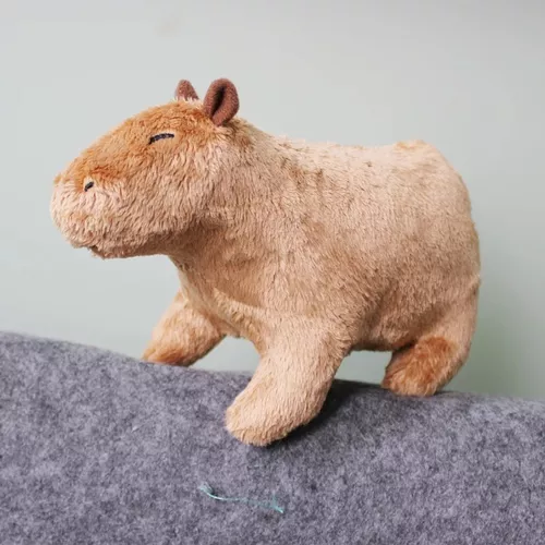 10 peças de pelúcias capivara - Capivara de pelúcia realista, simulação de  bonecos de capivara, pelúcia fofa e macia brinquedo animal Chestea