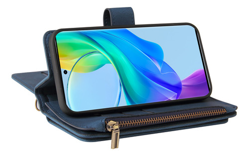 Compatível Com Capa De Couro Vivo Y78 5g/y78 Plus 5g Com Fec