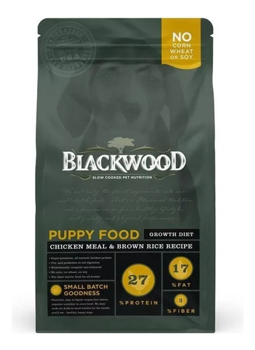 Alimento Blackwood Puppy Pollo Y Arroz 2.2kg