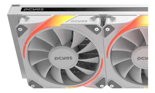 Water Cooler Sangue Frio 3 Argb White Ghost 360mm Tdp 350w