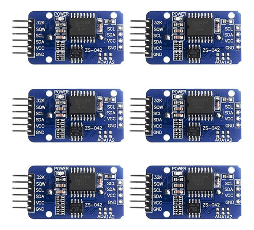 Módulo De Reloj Real Ds3231 At24c32, 6 Unidades, Ds3231sn Ii
