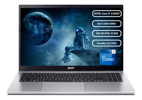 Portátil Acer A315-58 Intel Core I7 1165g7 16gb 512gb Fhd 15