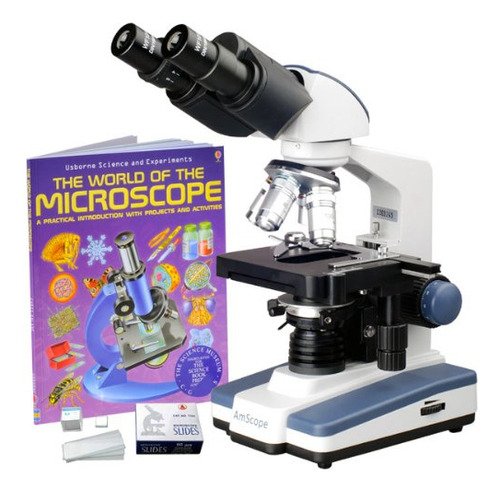 Amscope B120b-wm-bs Siedentopf Microscopio Compuesto Binocu.