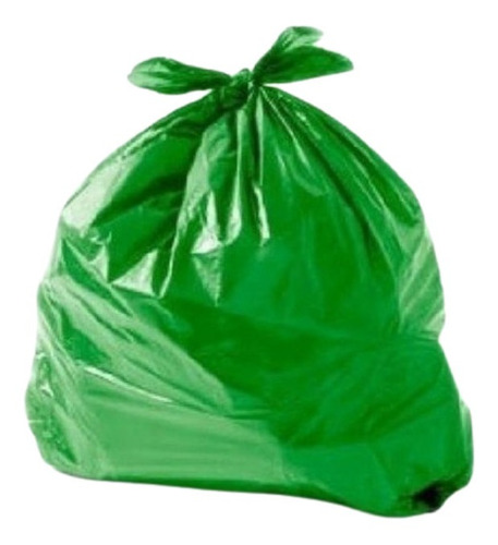 Saco De Lixo Colorido 40 Litros Com 50 Unidades Cor Verde