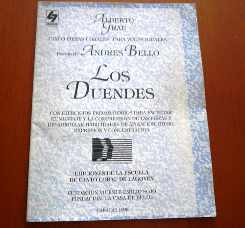 Alberto Grau Los Duendes 5 Piezas Corales Andrés Bello Músic