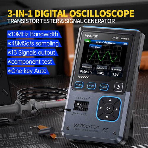 Probador De Transistores De Osciloscopio Digital 3 En 1 Y Ge