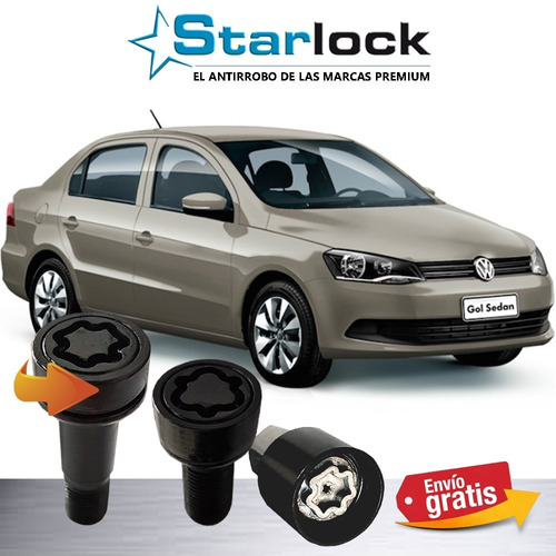 Starlock Tuercas De Seguridad 12 X 1.5 Volkswagen Gol Sedan